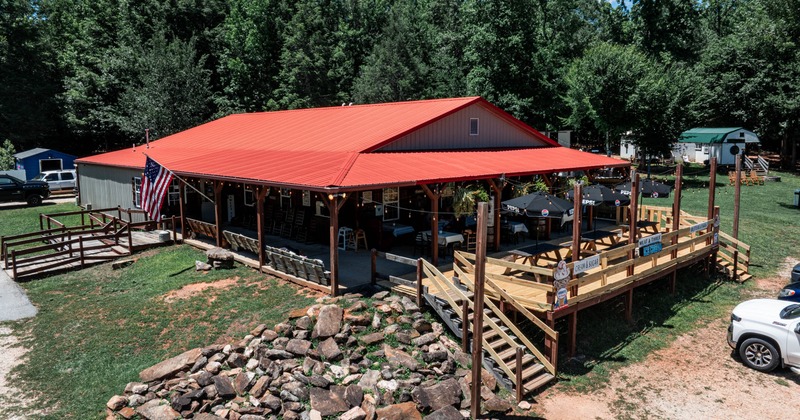 Exterior, open porch with chairs