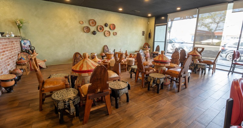 Interior, spacious seating area