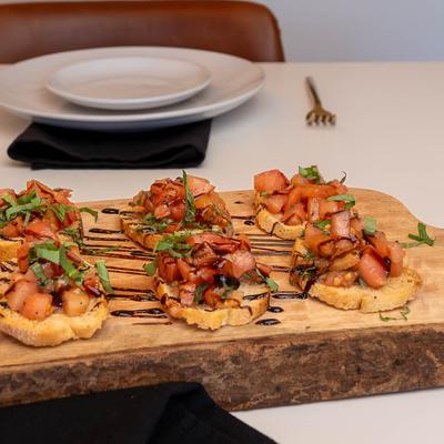 Tomato Basil Bruschetta.