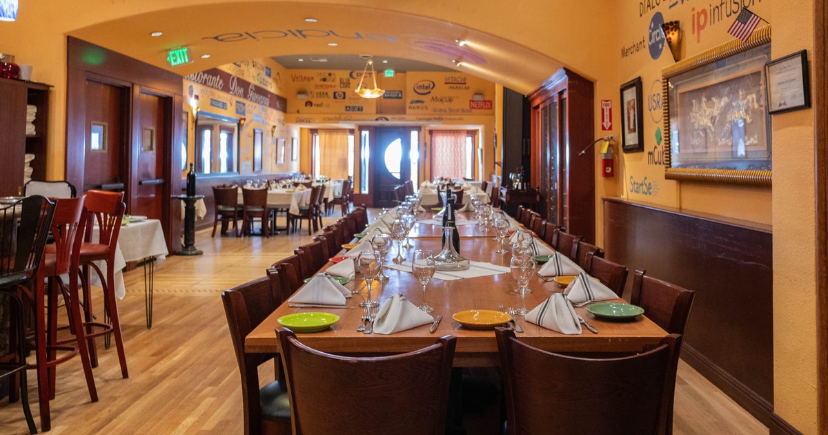 Tables ready for guests