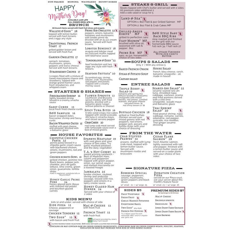 Menu photo