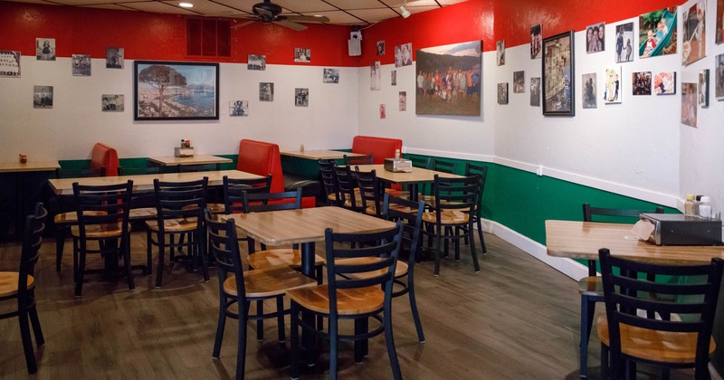 Interior, view of dining area