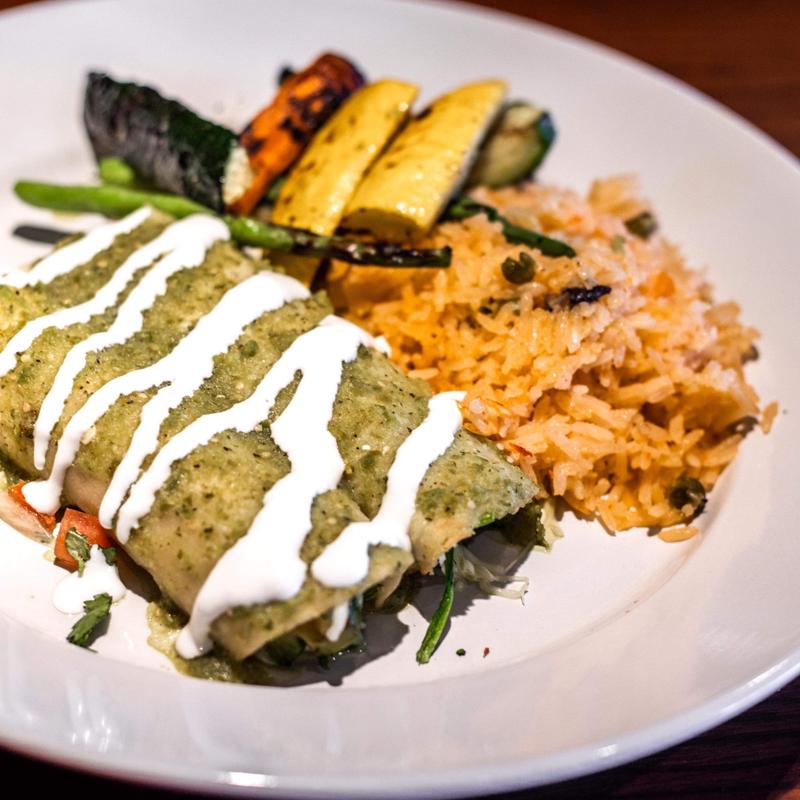 menu item 23 of 29, Enchiladas De Aguacate Y Alcachofas (2)