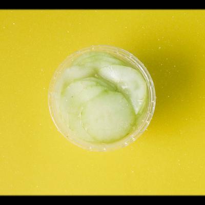 cuke salad top view.