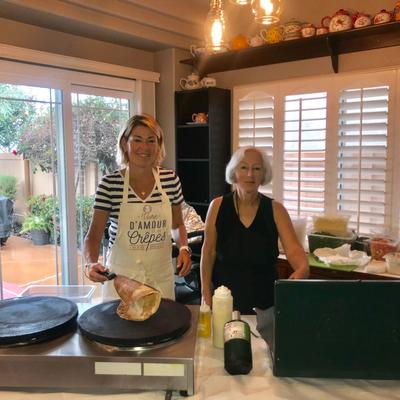 Staff at catering event