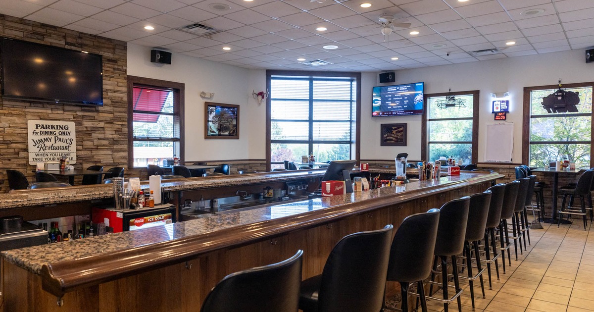 Interior, a bar with bar stools