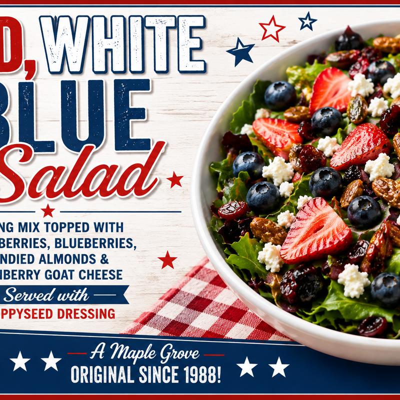 menu item 77 of 84, Red White Blue Salad