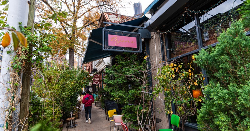 Exterior seating area