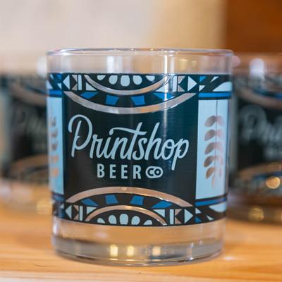 PrintShop beer glass.