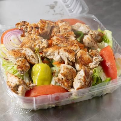 Grilled Chicken Greek Salad.