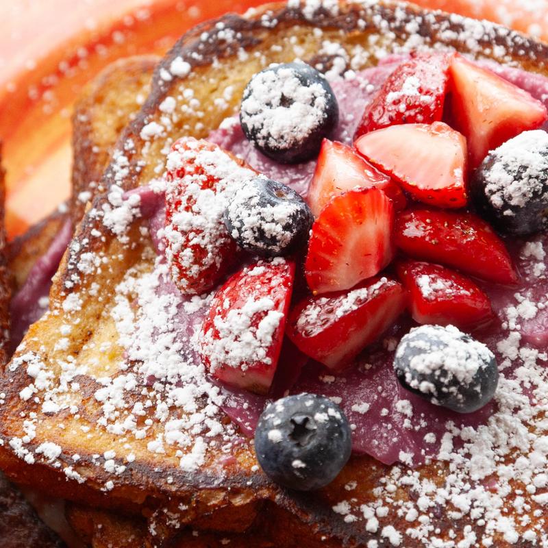 Blackberry Cream Cheese Stuffed French Toast photo