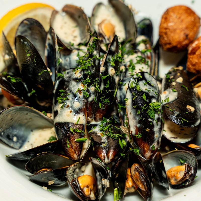 menu item 4 of 9, Mussels