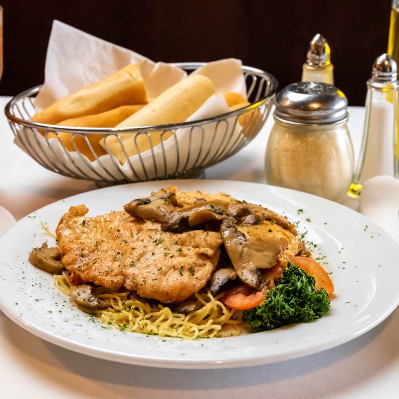 Veal Marsala with Angel hair (GF) photo