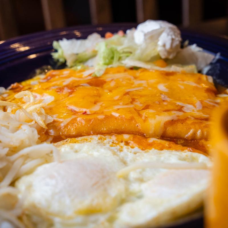 Enchiladas and Eggs* photo