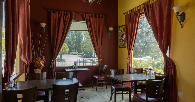 Cozy interior dining area