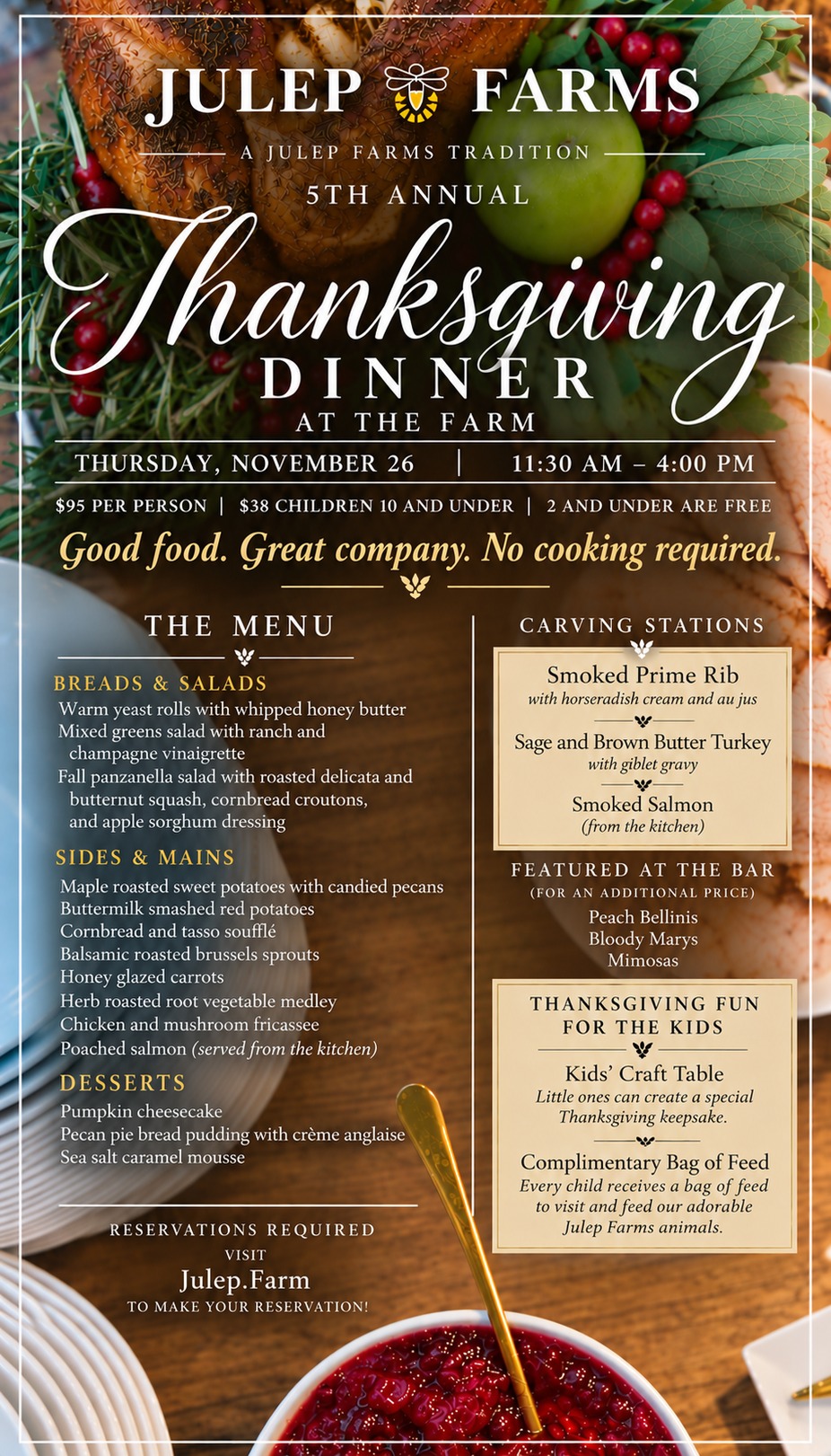 THANKSGIVING  2026 event photo