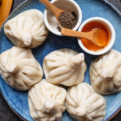 Dumplings, top view