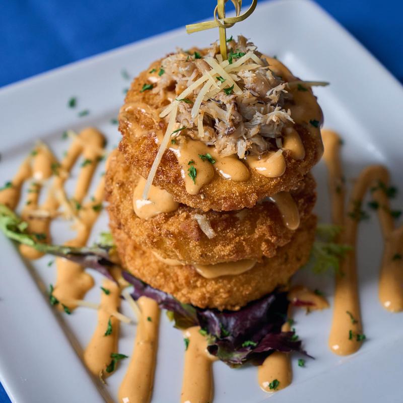 Fried Green Tomato Napoleon photo