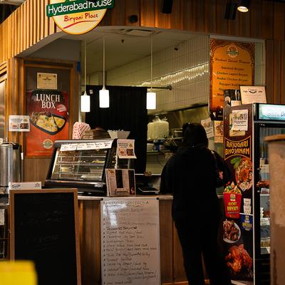Interior, order counter area.