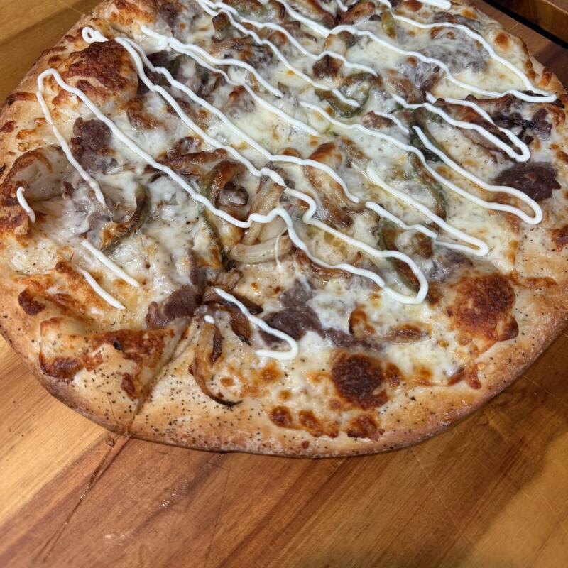 menu item 11 of 19, Brooke's Cheese Steak Pizza