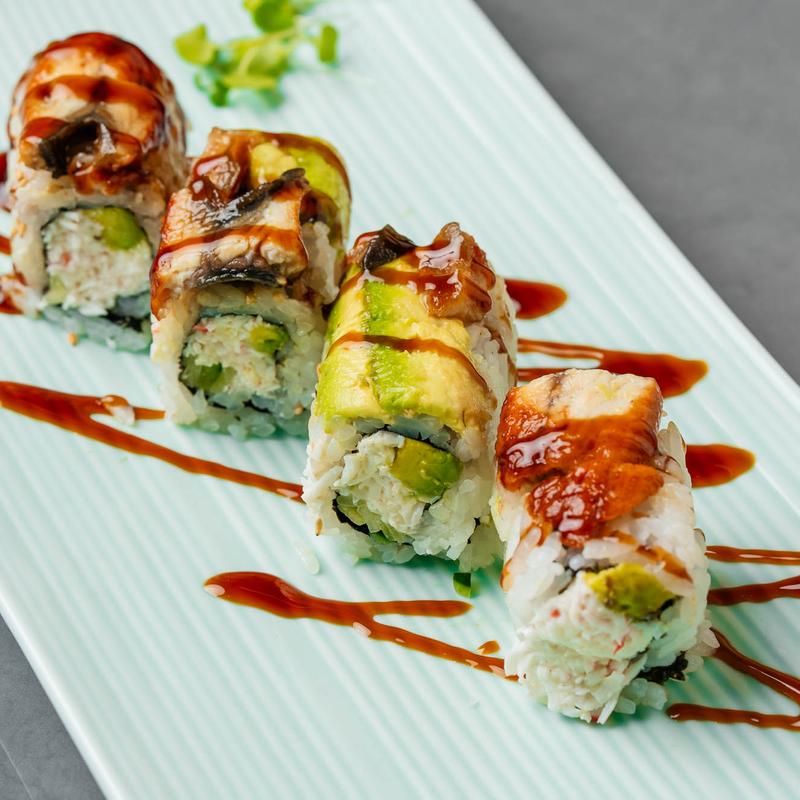 menu item 29 of 45, T19. Dragon Roll