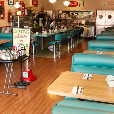 Interior, dining area
