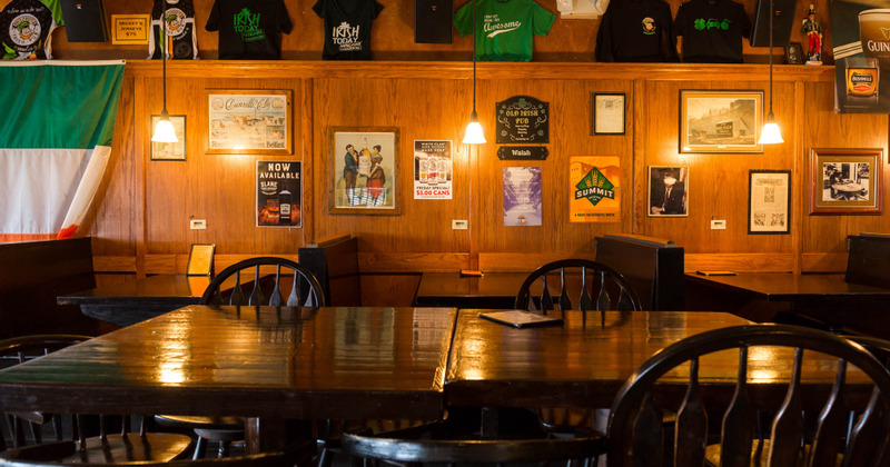 Interior, decorated seating area