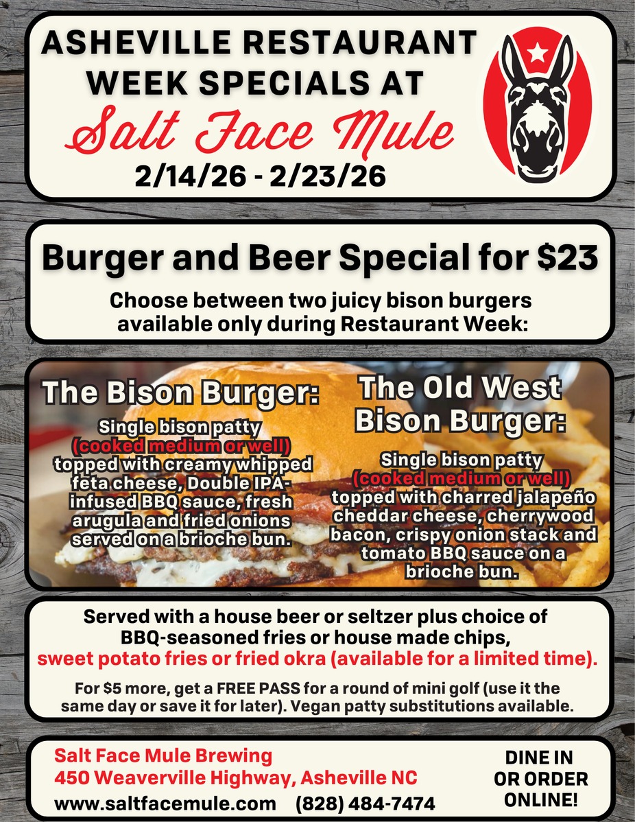 Asheville Restaurant Week at Salt Face Mule event photo