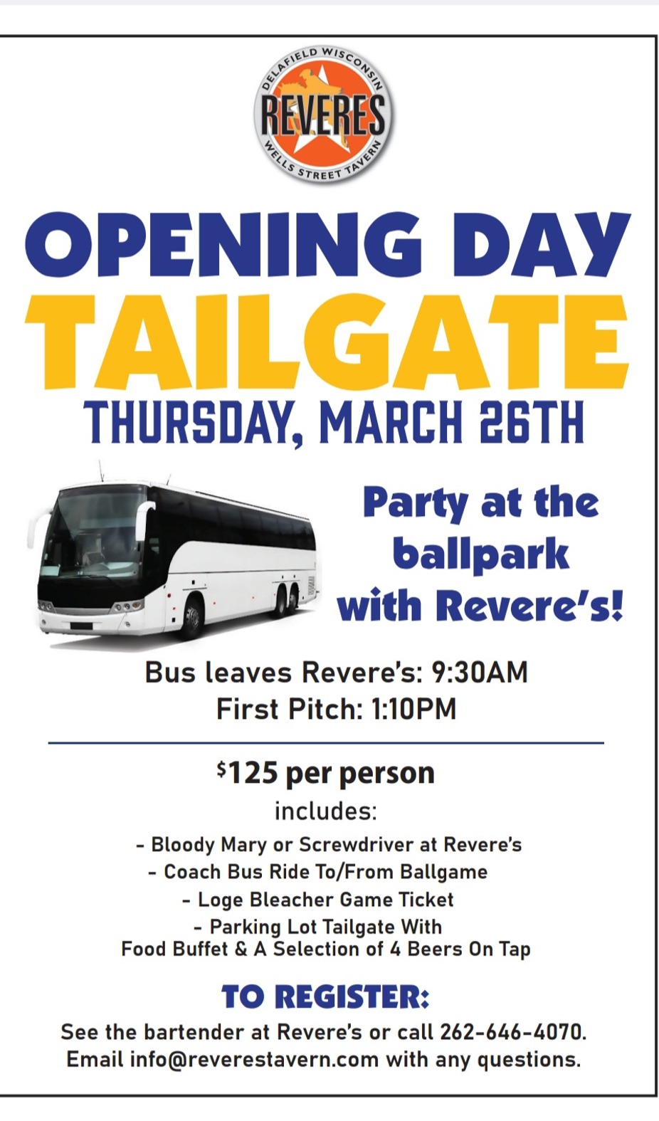 Opening Day Tailgate Party event photo