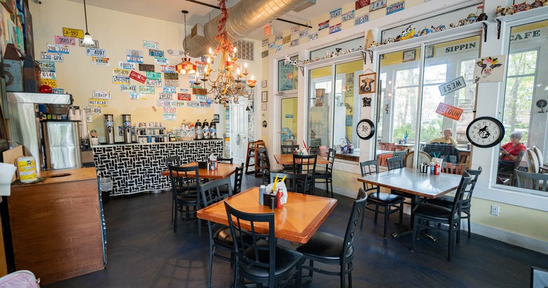 Interior seating area