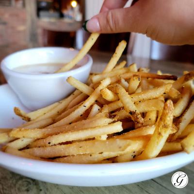Fries with dip.