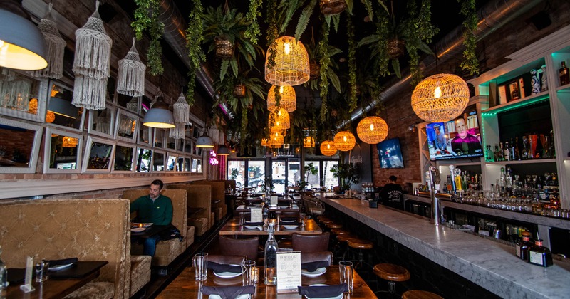 Dining and bar areas