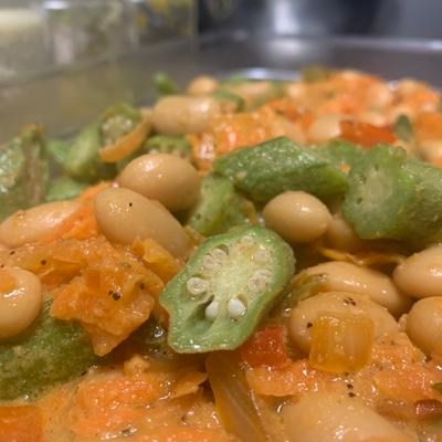 Okra & Butter Beans.