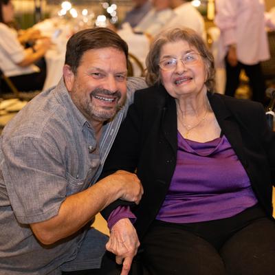 Ciro and Mama C at Papa C's Alzheimer Association Event.