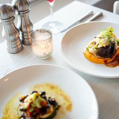 Grilled Snapper and Crispy Short Ribs