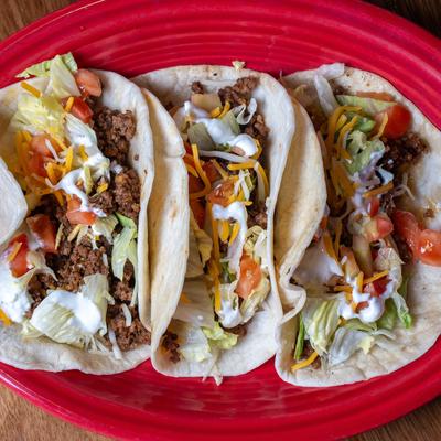 Beef tacos.