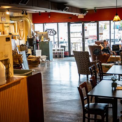 Cedar Grove Coffeehouse interior.
