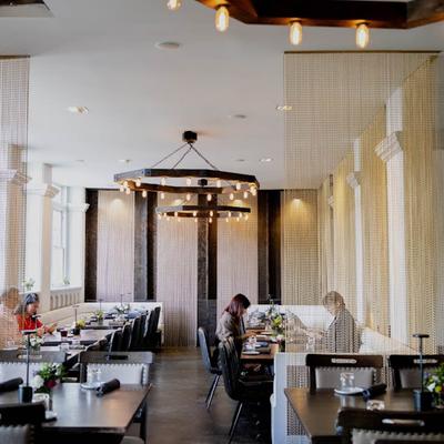 Interior, dining area.