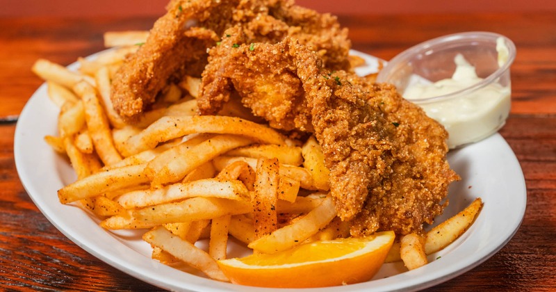 Fried catfish and french fries