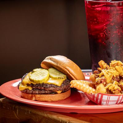 $9.99 Double Bacon Cheeseburger.