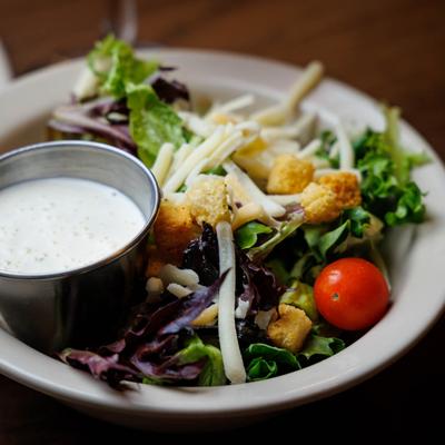 Side Salad with dressing on the side.