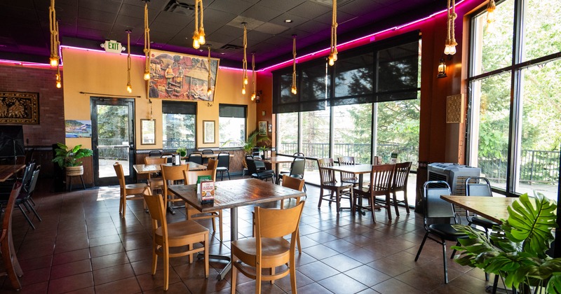 Interior, seating area waiting for the guests