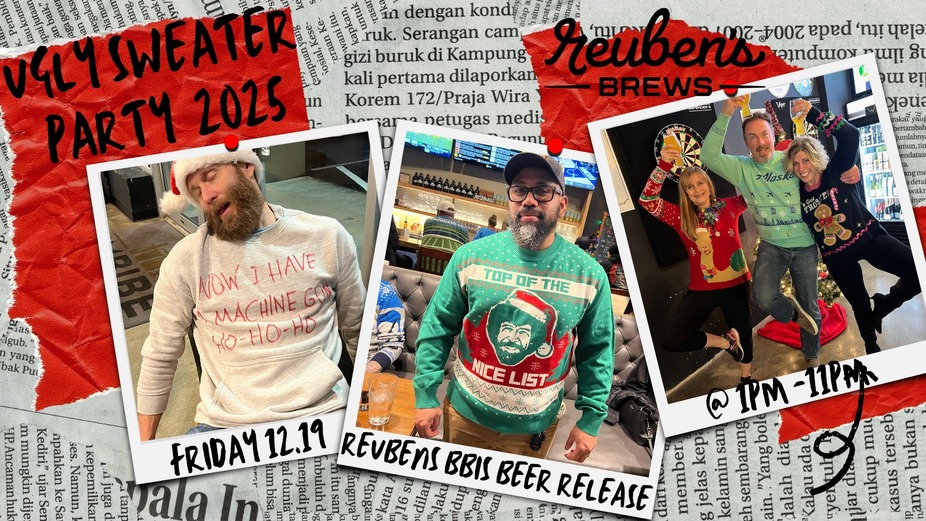 Ugly Sweater Party & Reuben's BBIS Cellar Release event photo
