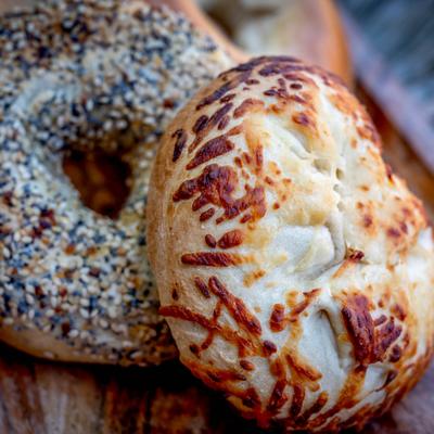 asiago and everything bagel.