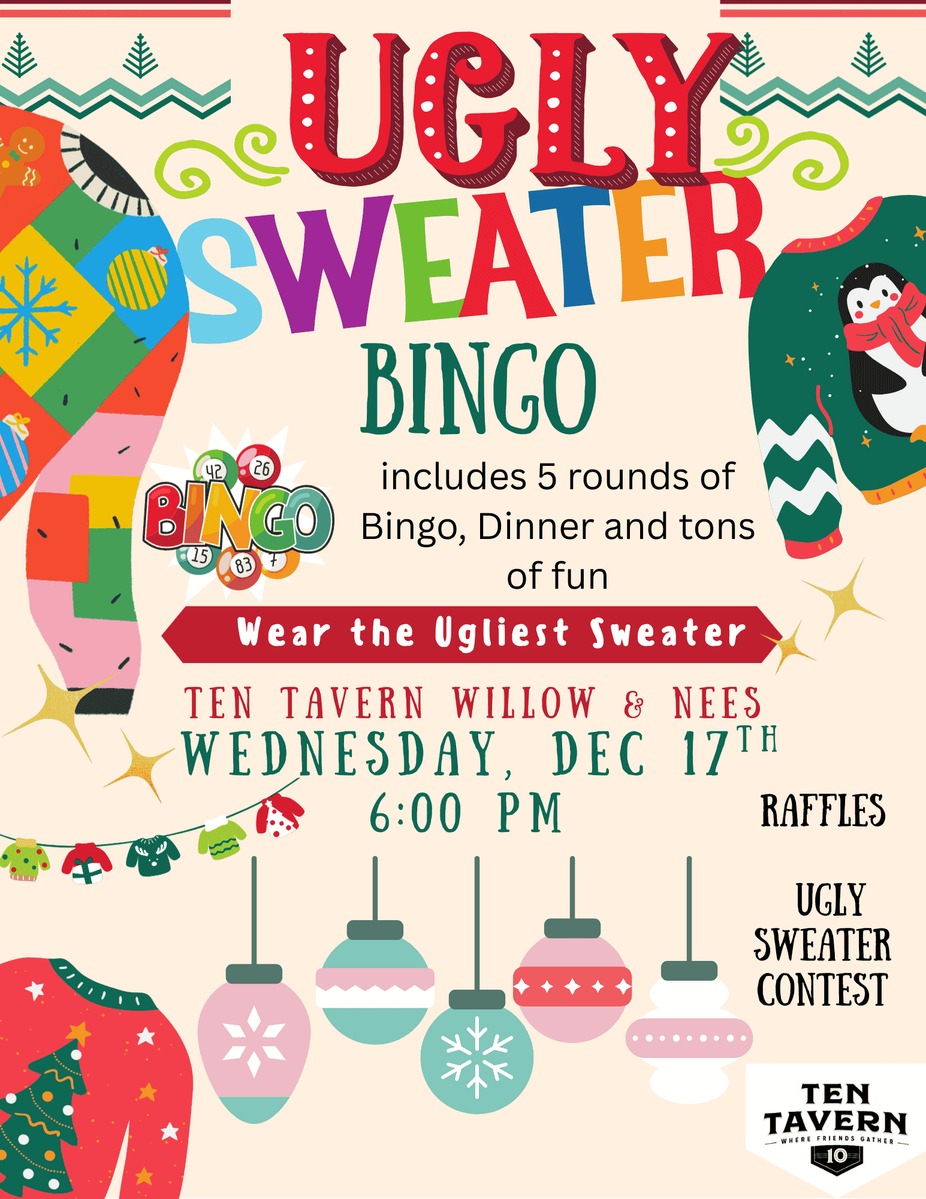 Dinner & Bingo — Ugly Sweater Edition! event photo