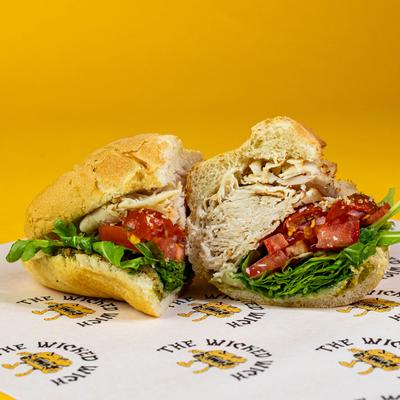 Turkey pesto sandwich