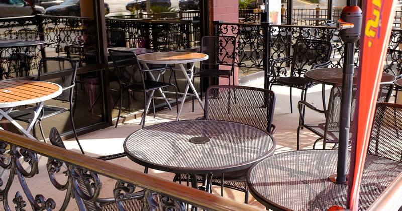 Exterior, garden tables