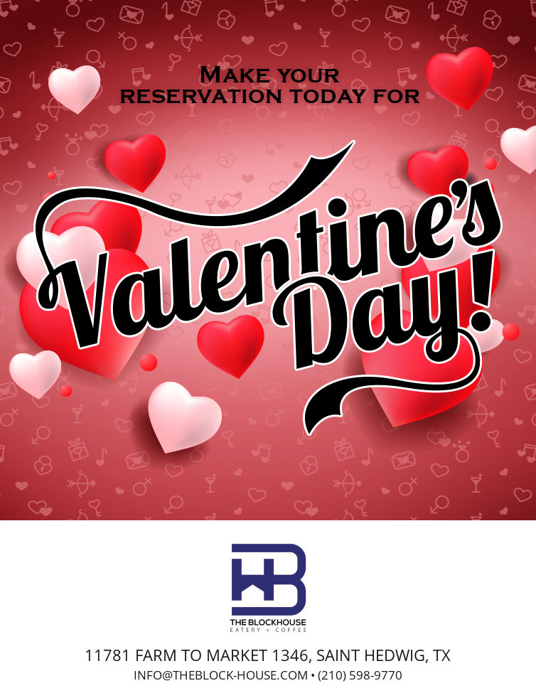 Reserve your spot for Valentines dinner.