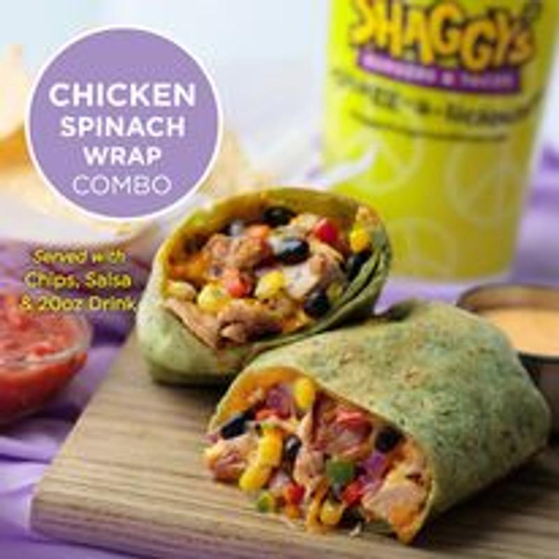 menu item 8 of 23, Combo 8 - Grilled Chicken Wrap or Buffalo Chicken