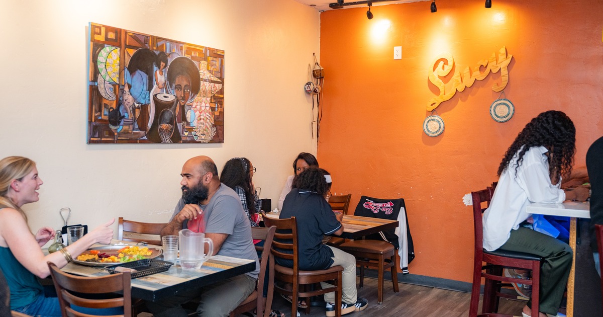 Customers dining